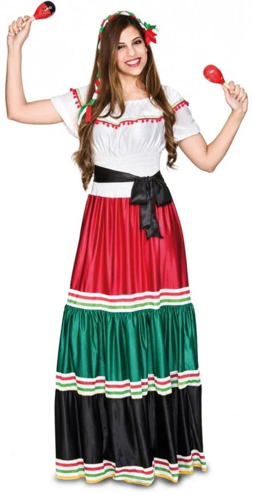 Disfraz de Mexicana Tradicional para Mujer Mexicanos EuroCarnavales